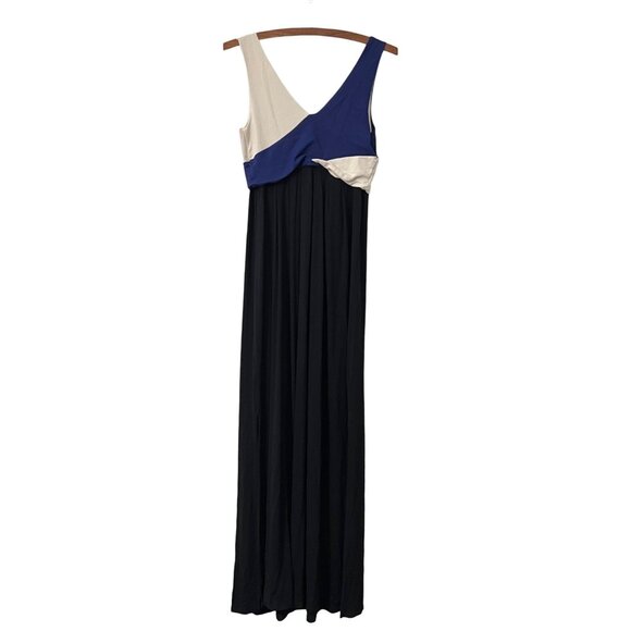 Anthropologie Maeve Womens Colorblock Vneck Jersey Knit Maxi Dress Size XS - Picture 5 of 6